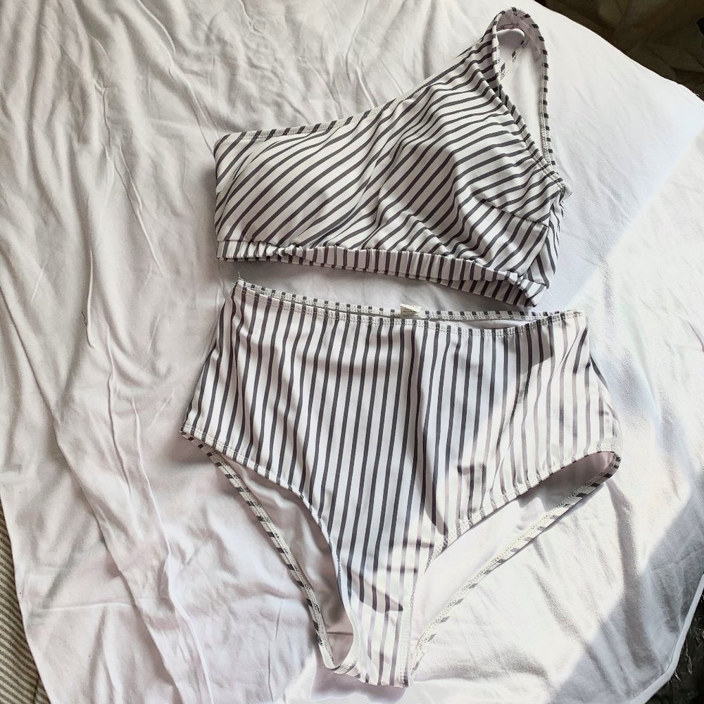 Two-Piece High Waist Swim Suit